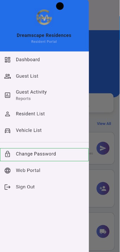 Change Password Menu